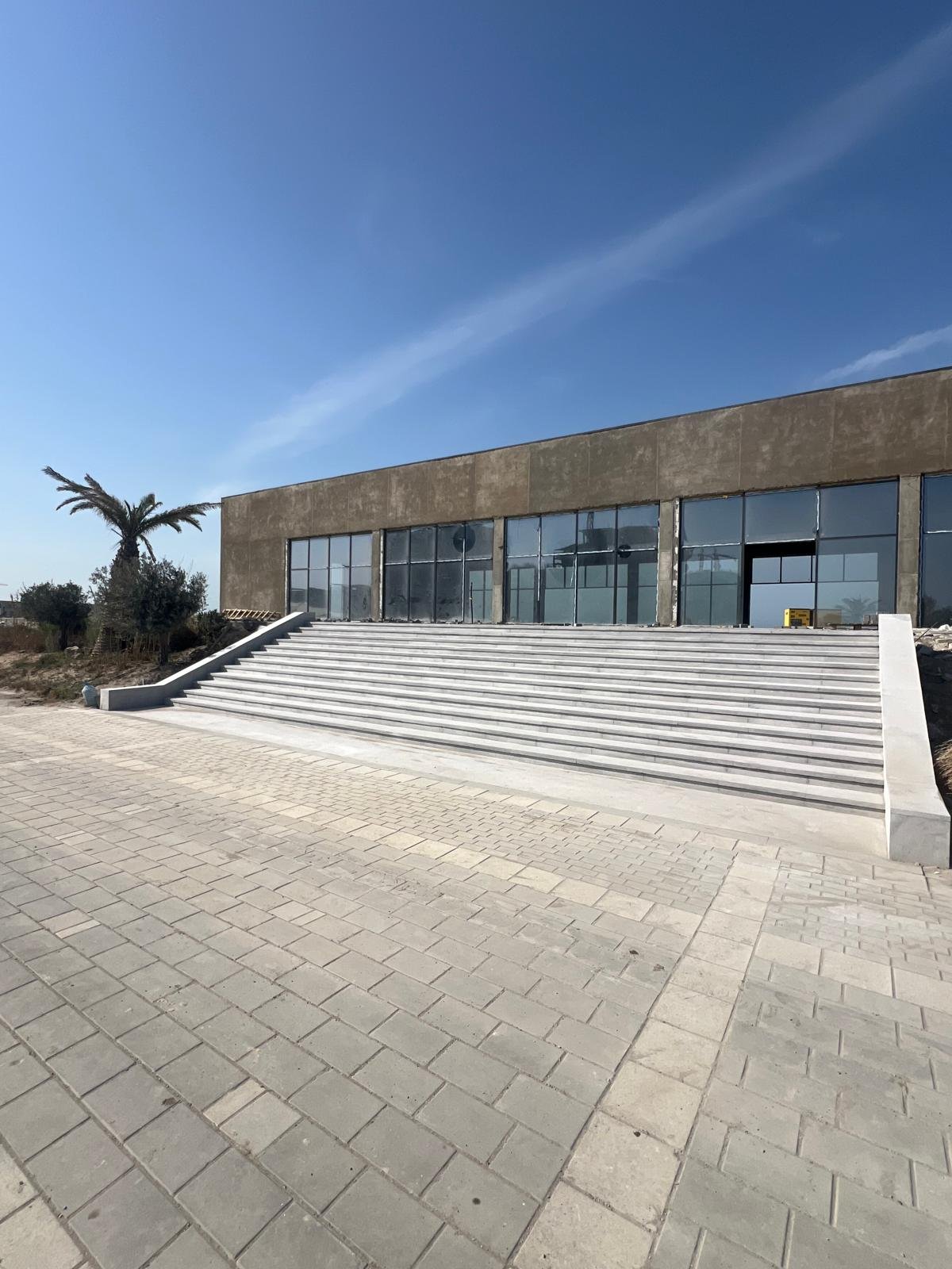 Completed staircase at the main entrance